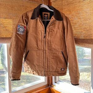 Dickie’s Canvas Work Jacket with Embroidered Union Sleeve L